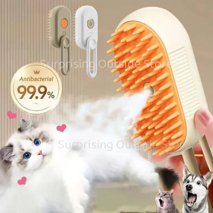 Steam Brush for cats and dogs